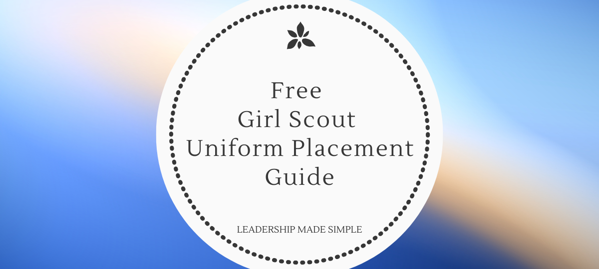 Free Girl Scout Uniform Placement Guide
