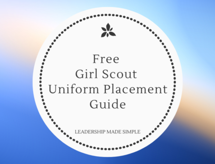Free Girl Scout Uniform Placement Guide