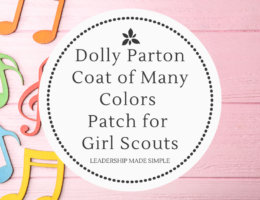 Dolly Parton Coat of Many Colors Patch for Girl Scouts
