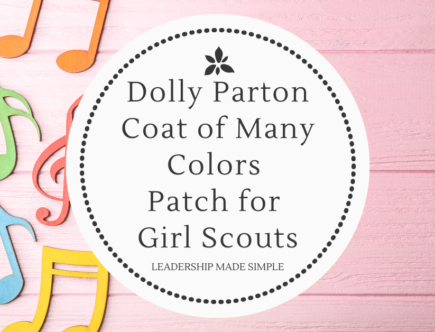 Dolly Parton Coat of Many Colors Patch for Girl Scouts