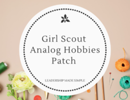 Girl Scout Analog Hobbies Patch and Program