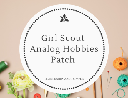 Girl Scout Analog Hobbies Patch and Program